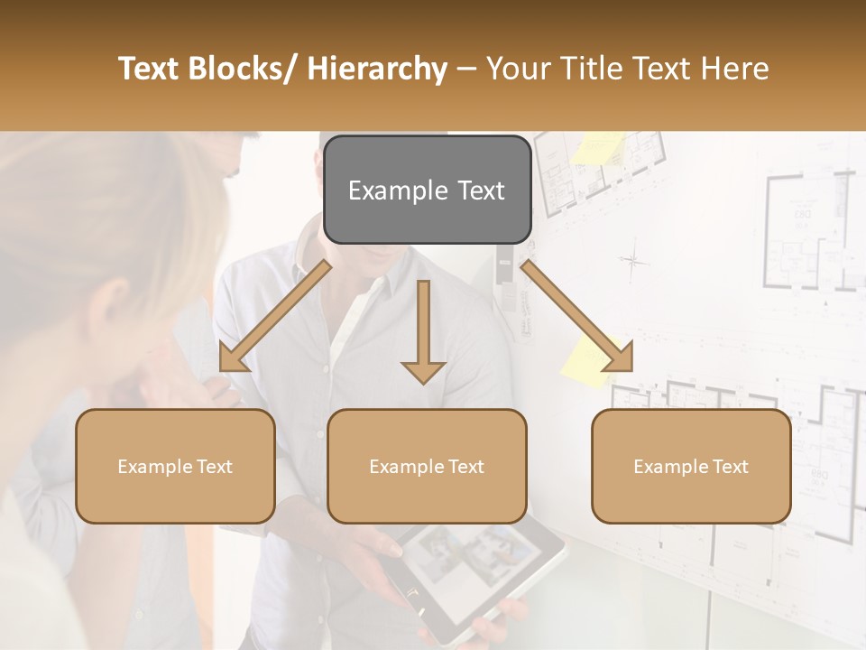 A Man And Woman Looking At A Tablet Screen PowerPoint Template