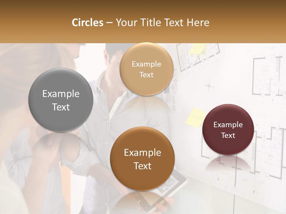 A Man And Woman Looking At A Tablet Screen PowerPoint Template