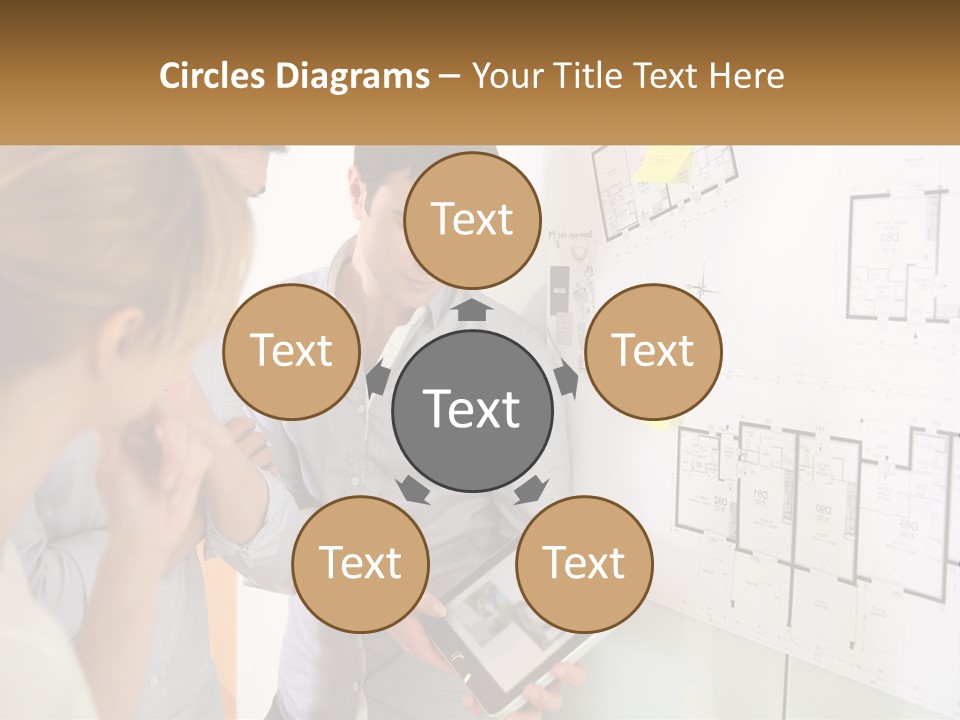 A Man And Woman Looking At A Tablet Screen PowerPoint Template