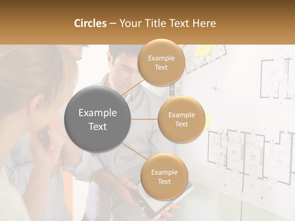 A Man And Woman Looking At A Tablet Screen PowerPoint Template