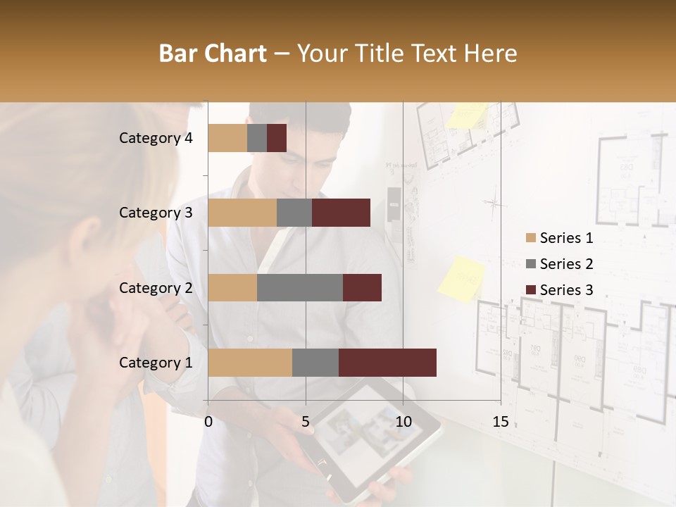A Man And Woman Looking At A Tablet Screen PowerPoint Template