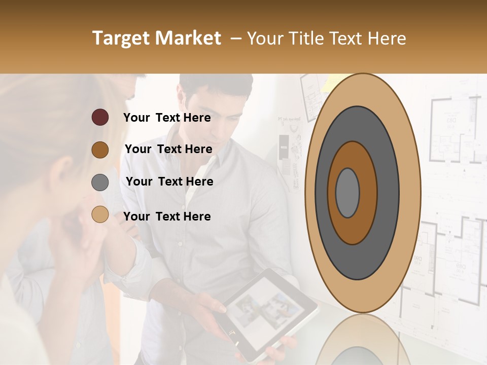 A Man And Woman Looking At A Tablet Screen PowerPoint Template