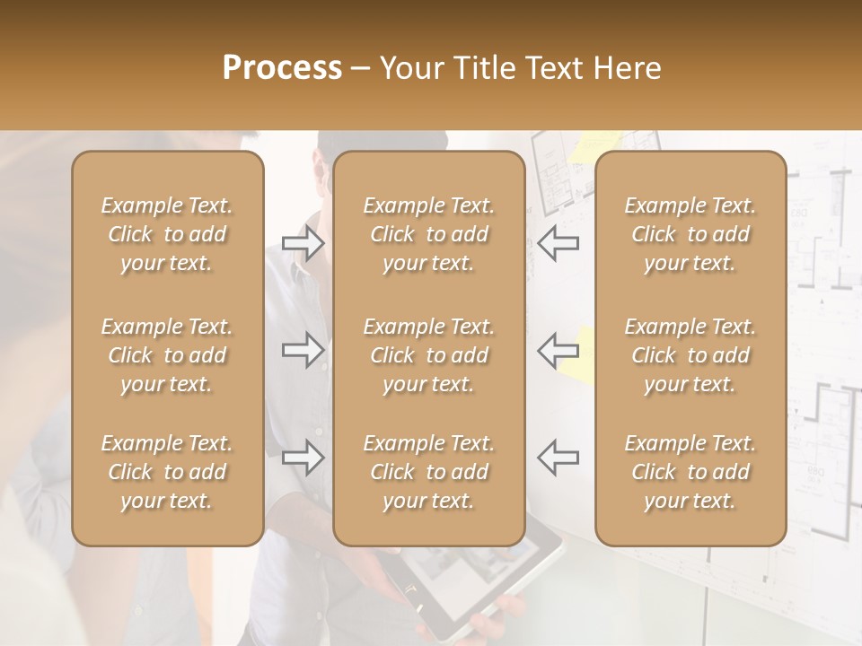 A Man And Woman Looking At A Tablet Screen PowerPoint Template