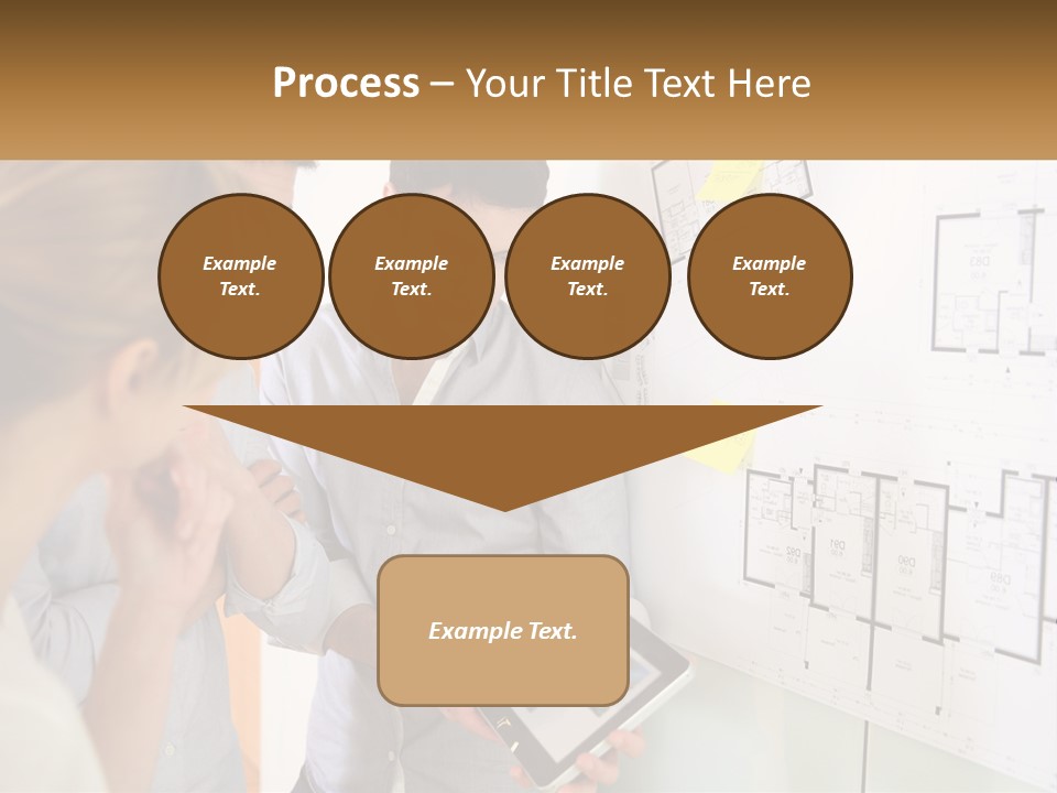 A Man And Woman Looking At A Tablet Screen PowerPoint Template