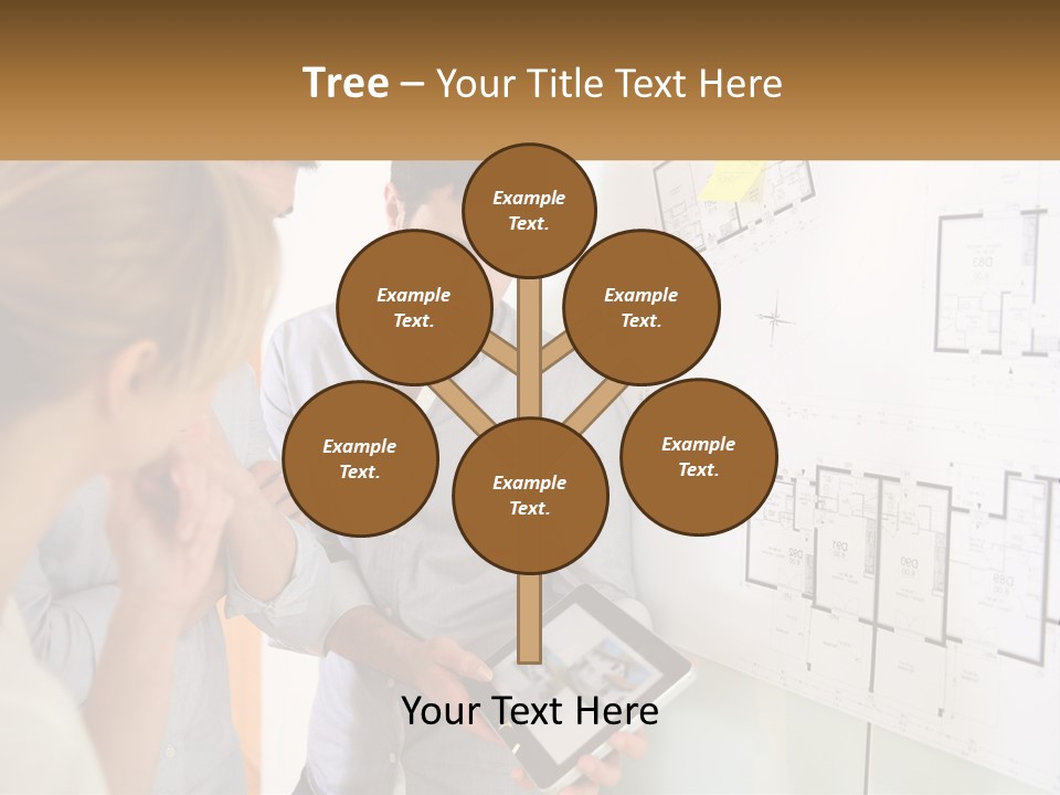 A Man And Woman Looking At A Tablet Screen PowerPoint Template