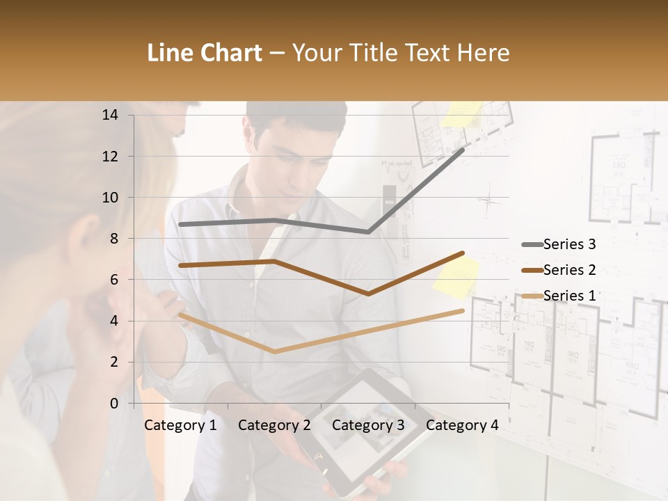 A Man And Woman Looking At A Tablet Screen PowerPoint Template