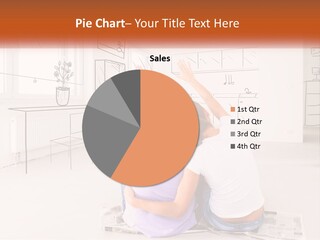A Couple Of People Sitting On Top Of A White Floor PowerPoint Template
