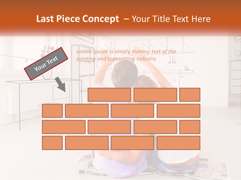 A Couple Of People Sitting On Top Of A White Floor PowerPoint Template