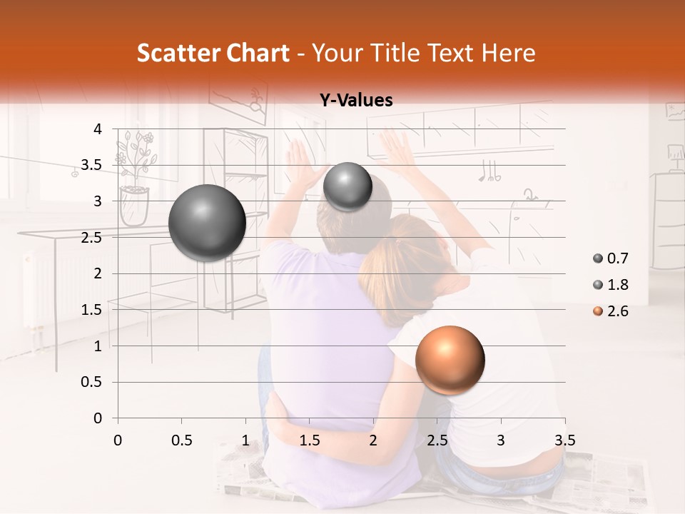 A Couple Of People Sitting On Top Of A White Floor PowerPoint Template