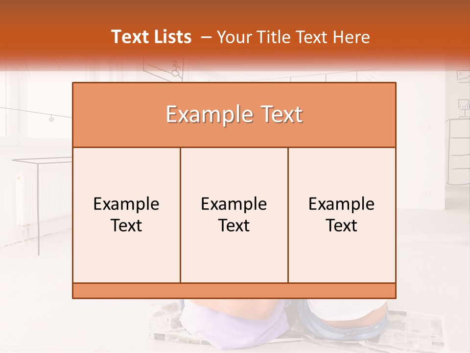 A Couple Of People Sitting On Top Of A White Floor PowerPoint Template
