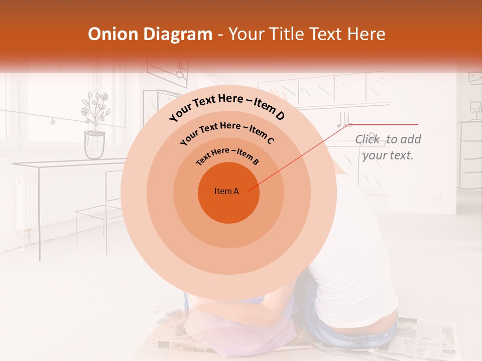 A Couple Of People Sitting On Top Of A White Floor PowerPoint Template