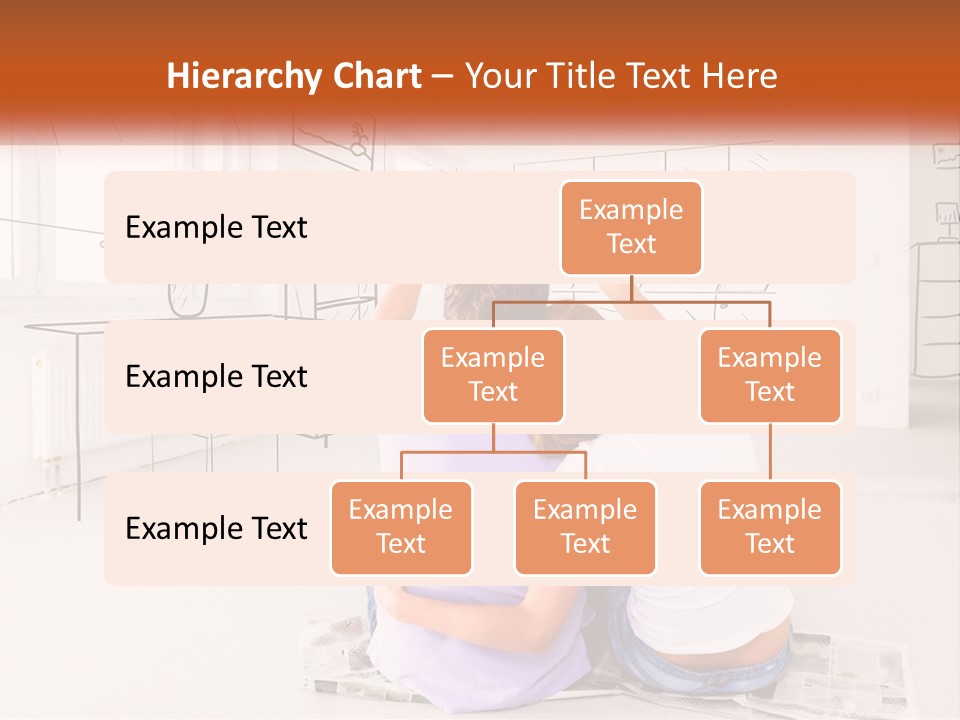 A Couple Of People Sitting On Top Of A White Floor PowerPoint Template