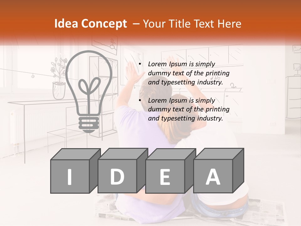 A Couple Of People Sitting On Top Of A White Floor PowerPoint Template