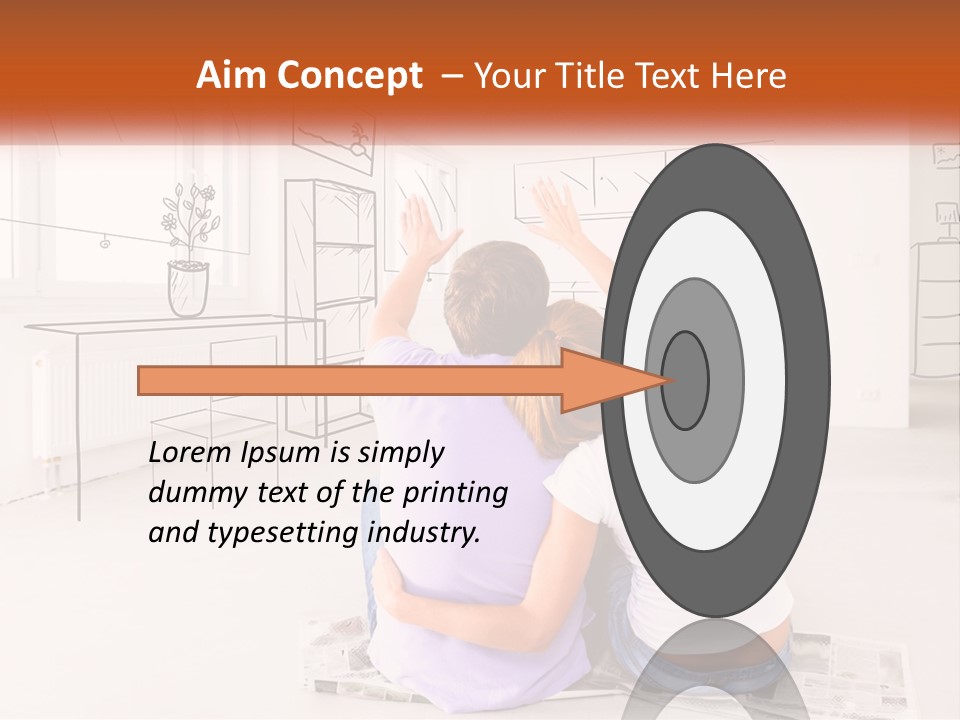 A Couple Of People Sitting On Top Of A White Floor PowerPoint Template