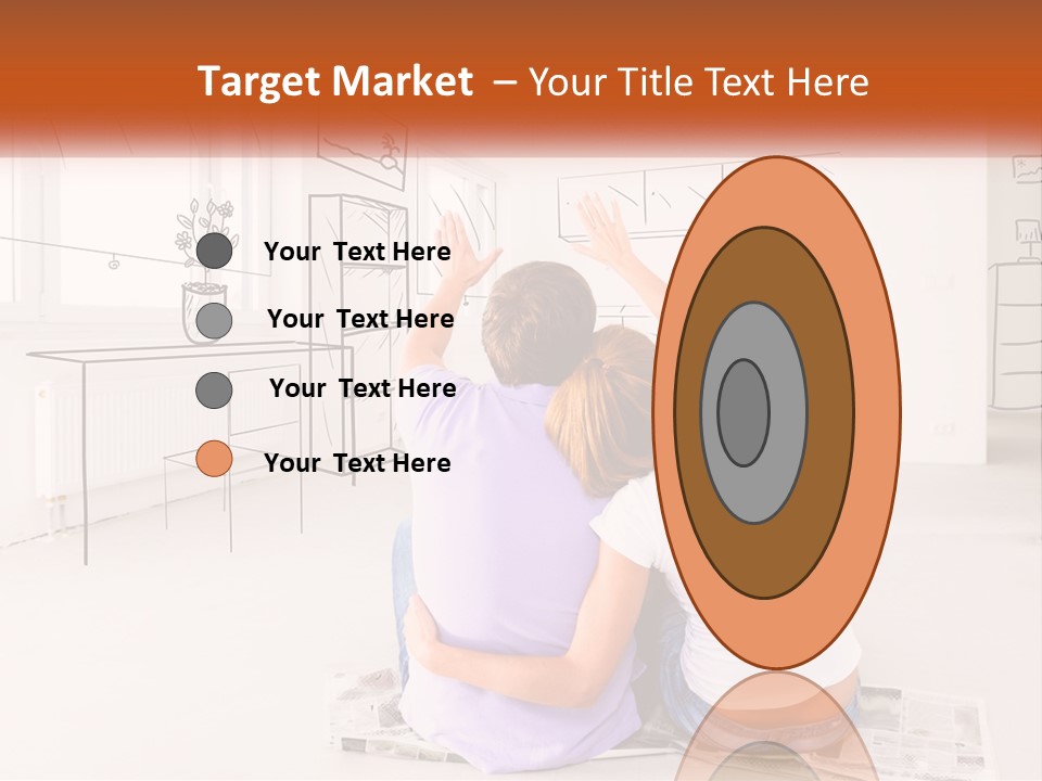 A Couple Of People Sitting On Top Of A White Floor PowerPoint Template