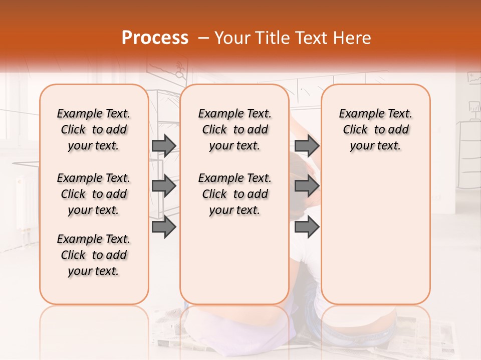 A Couple Of People Sitting On Top Of A White Floor PowerPoint Template