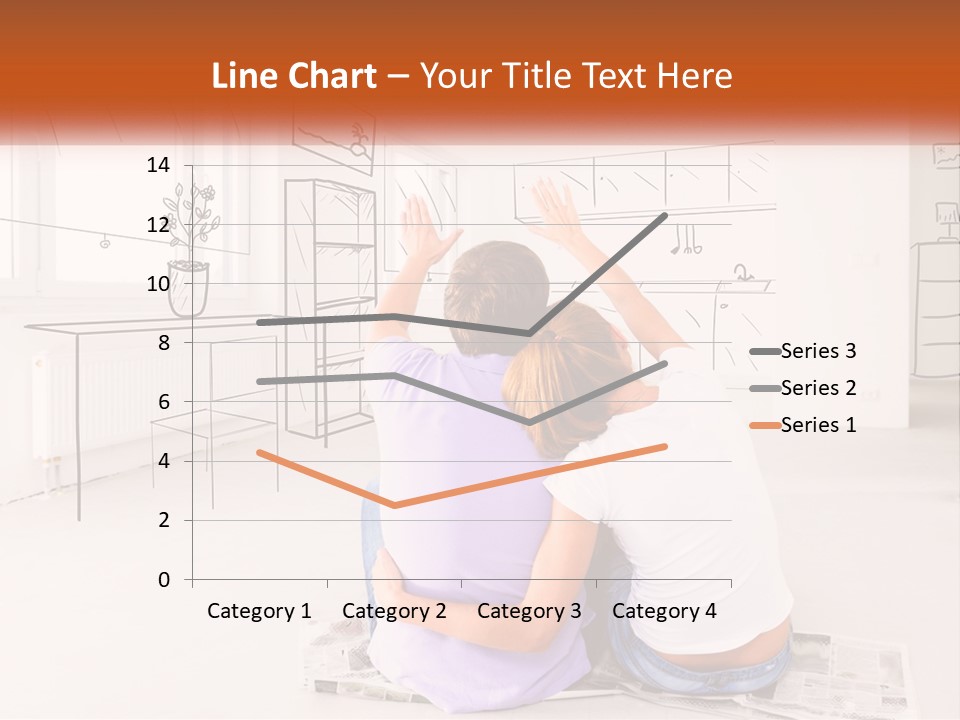 A Couple Of People Sitting On Top Of A White Floor PowerPoint Template