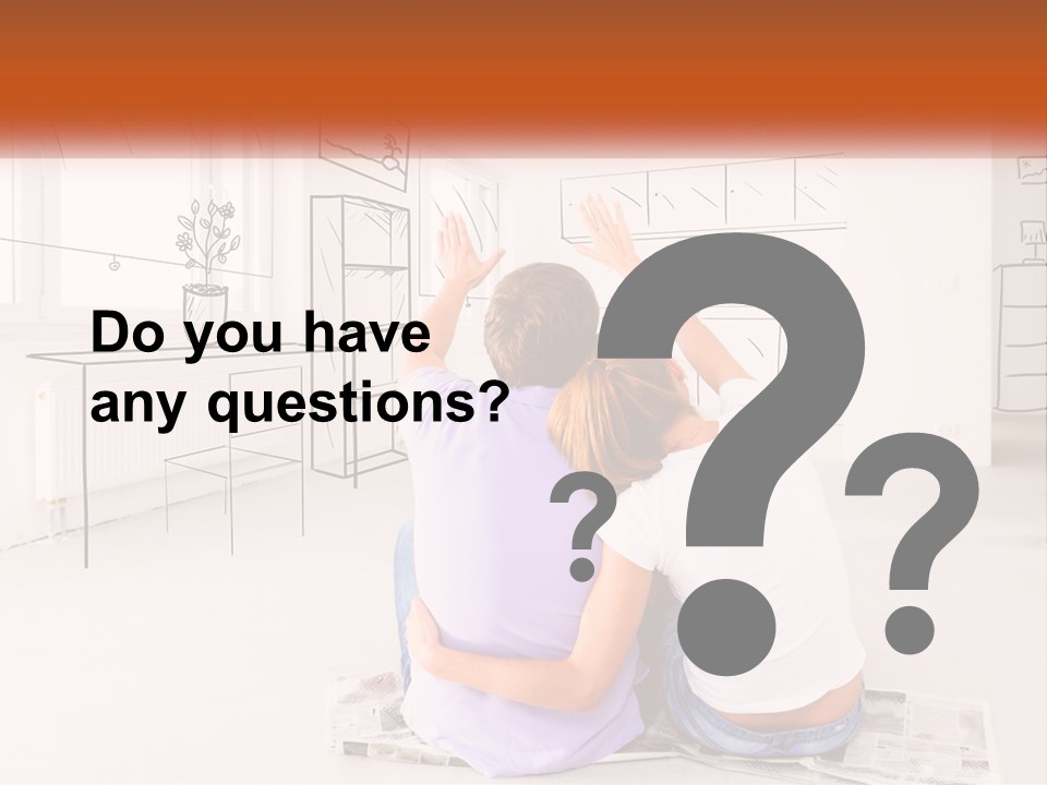 A Couple Of People Sitting On Top Of A White Floor PowerPoint Template