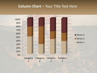 A Painting Of A Castle With People Standing In Front Of It PowerPoint Template