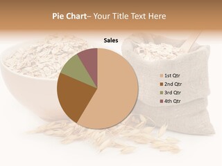 A Bowl Of Oats Next To A Sack Of Oats PowerPoint Template