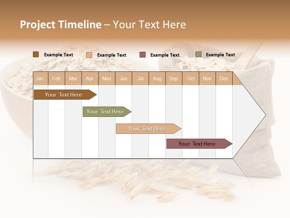A Bowl Of Oats Next To A Sack Of Oats PowerPoint Template