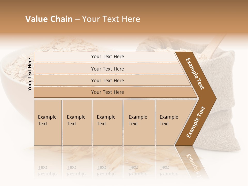A Bowl Of Oats Next To A Sack Of Oats PowerPoint Template