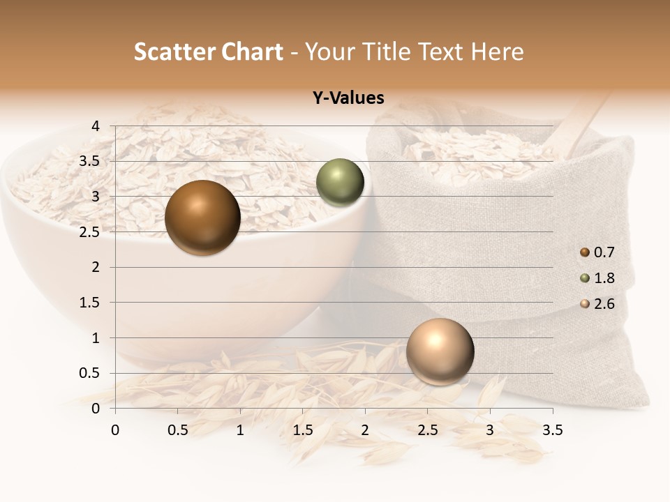 A Bowl Of Oats Next To A Sack Of Oats PowerPoint Template