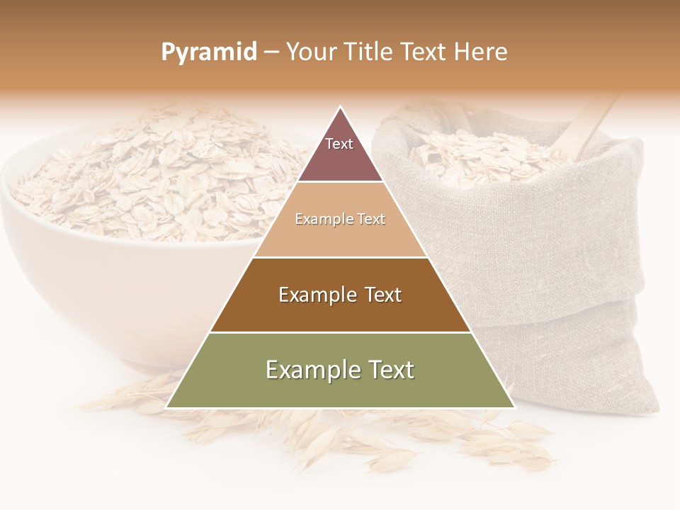 A Bowl Of Oats Next To A Sack Of Oats PowerPoint Template