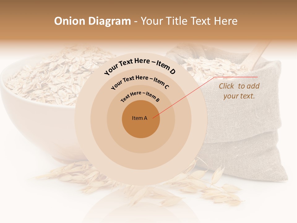 A Bowl Of Oats Next To A Sack Of Oats PowerPoint Template