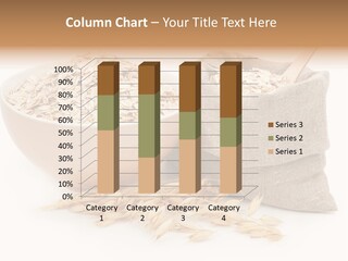A Bowl Of Oats Next To A Sack Of Oats PowerPoint Template