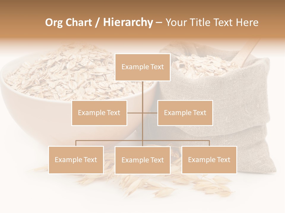 A Bowl Of Oats Next To A Sack Of Oats PowerPoint Template