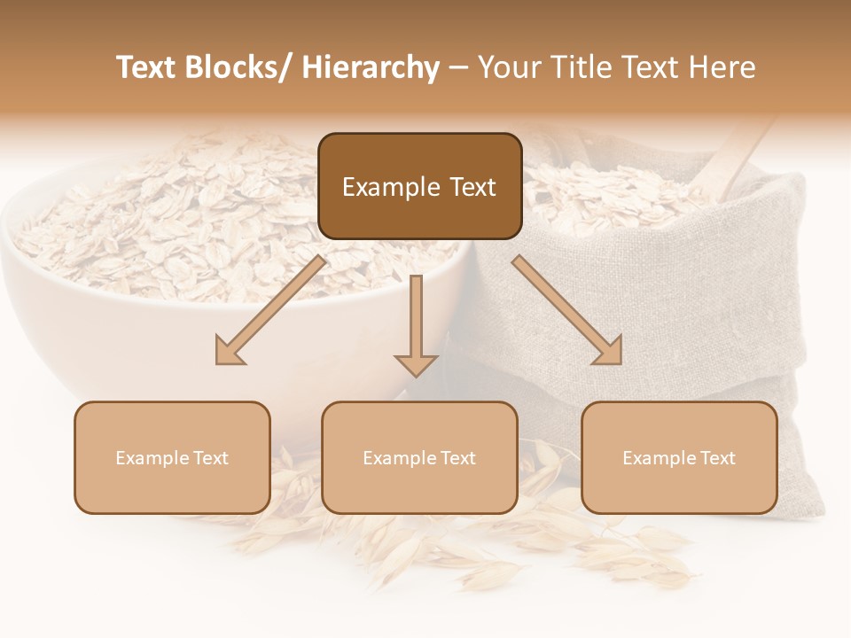 A Bowl Of Oats Next To A Sack Of Oats PowerPoint Template