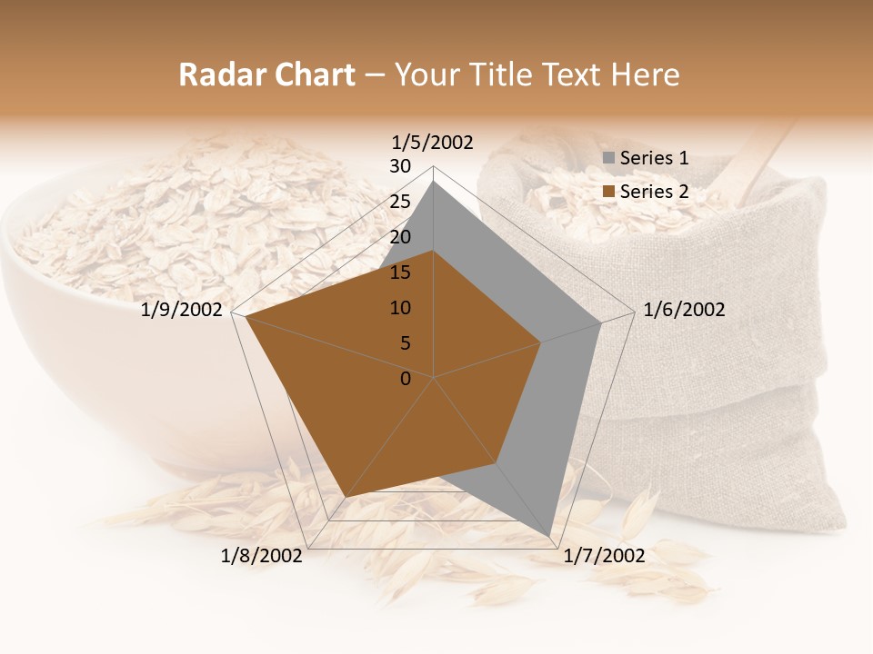 A Bowl Of Oats Next To A Sack Of Oats PowerPoint Template