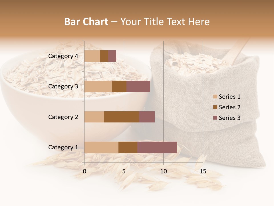 A Bowl Of Oats Next To A Sack Of Oats PowerPoint Template