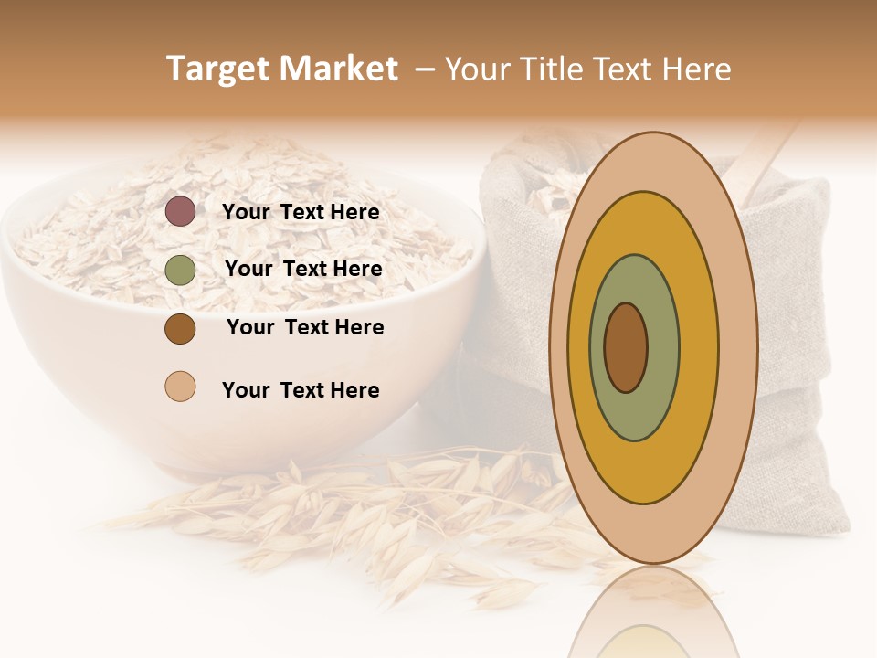 A Bowl Of Oats Next To A Sack Of Oats PowerPoint Template