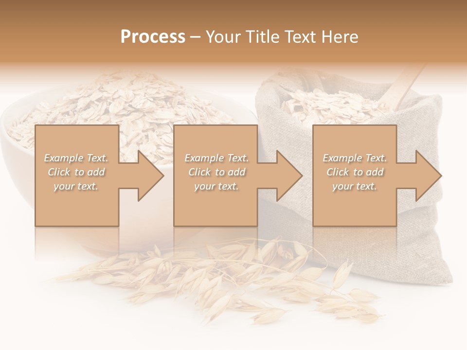 A Bowl Of Oats Next To A Sack Of Oats PowerPoint Template