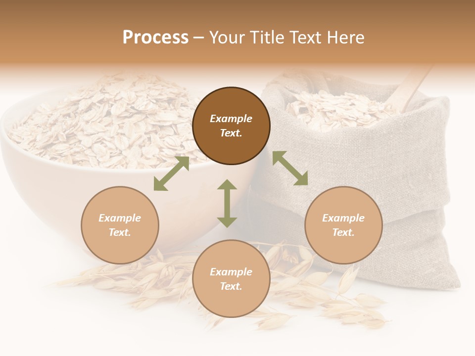A Bowl Of Oats Next To A Sack Of Oats PowerPoint Template