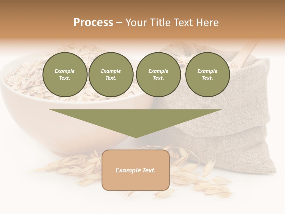A Bowl Of Oats Next To A Sack Of Oats PowerPoint Template