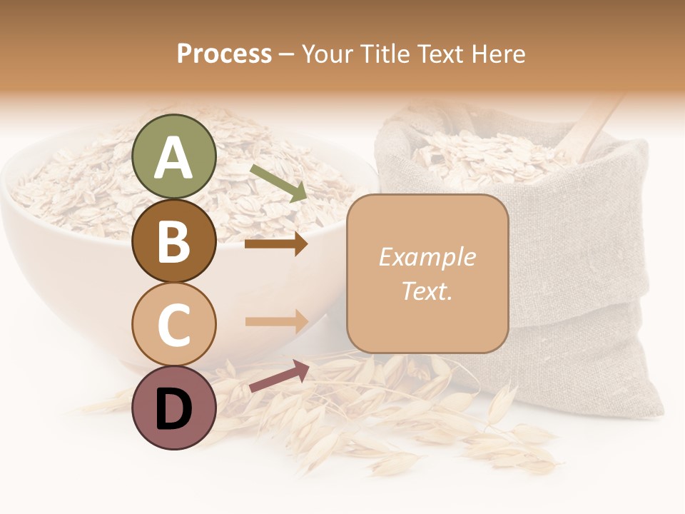 A Bowl Of Oats Next To A Sack Of Oats PowerPoint Template