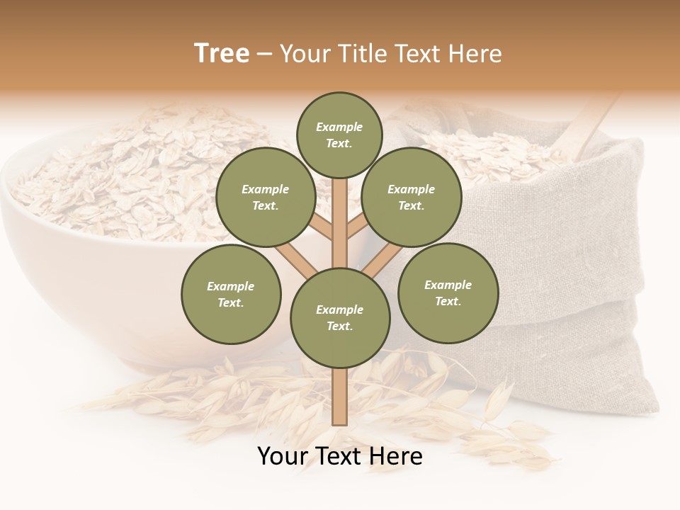 A Bowl Of Oats Next To A Sack Of Oats PowerPoint Template