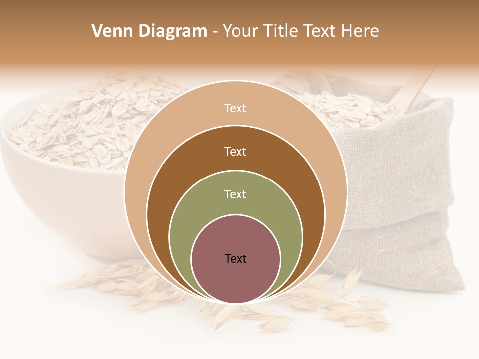 A Bowl Of Oats Next To A Sack Of Oats PowerPoint Template