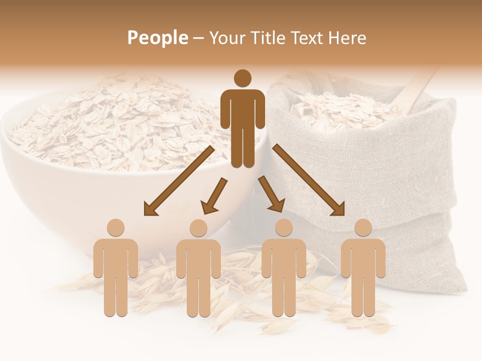 A Bowl Of Oats Next To A Sack Of Oats PowerPoint Template