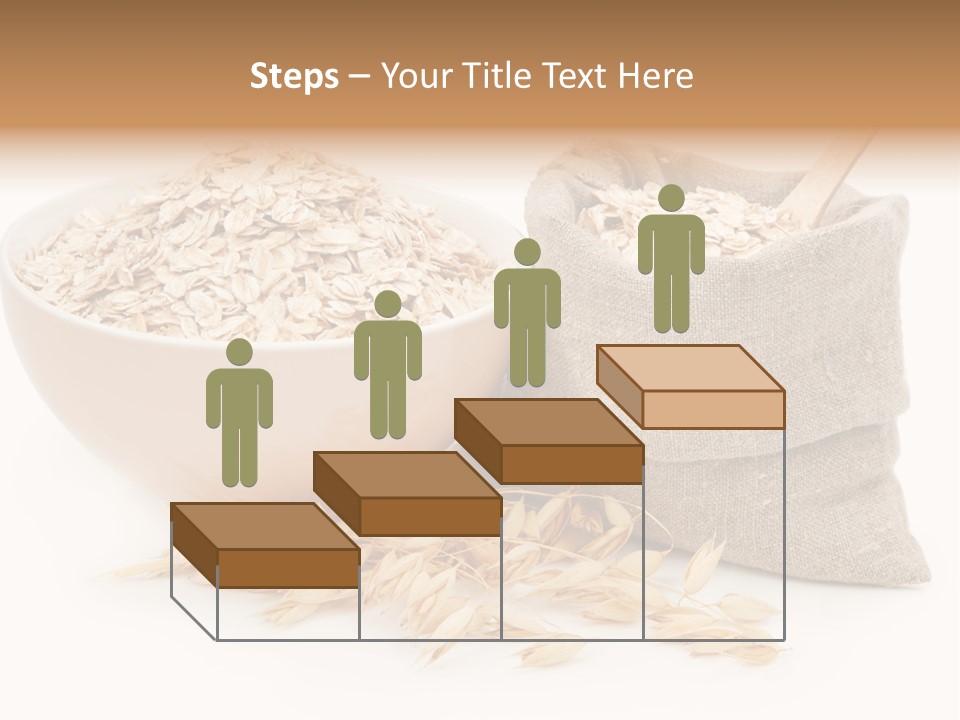 A Bowl Of Oats Next To A Sack Of Oats PowerPoint Template
