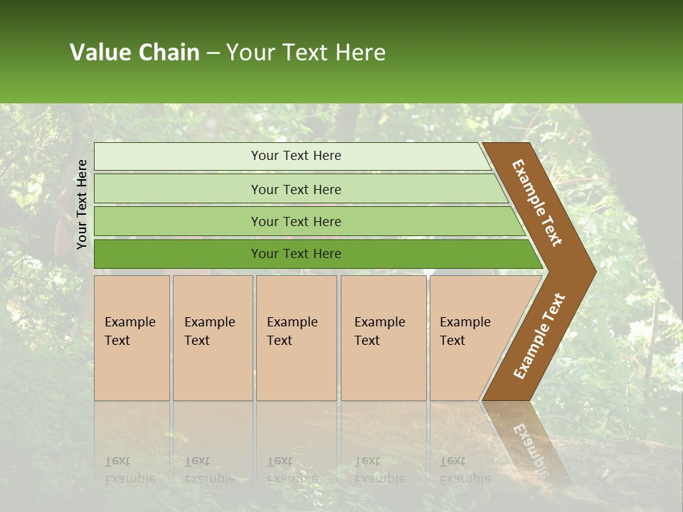 A Group Of Kids Walking On A Log In The Woods PowerPoint Template