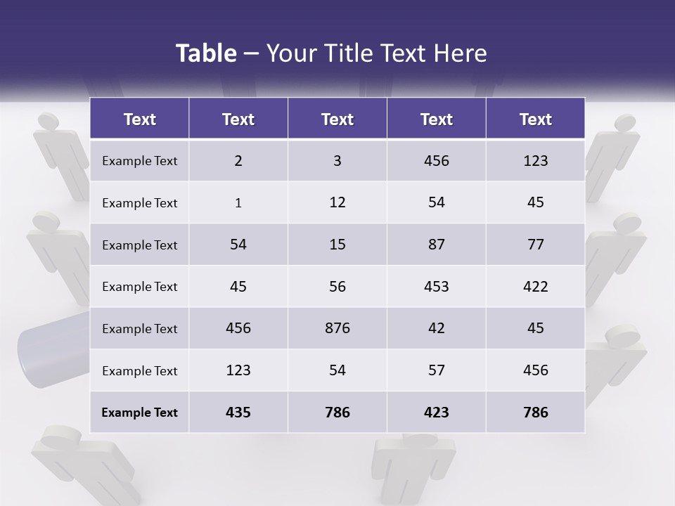 A Magnifying Glass Over A Group Of People PowerPoint Template