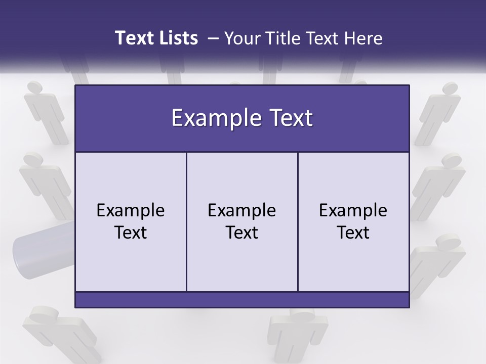 A Magnifying Glass Over A Group Of People PowerPoint Template