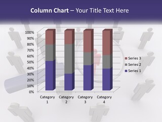 A Magnifying Glass Over A Group Of People PowerPoint Template