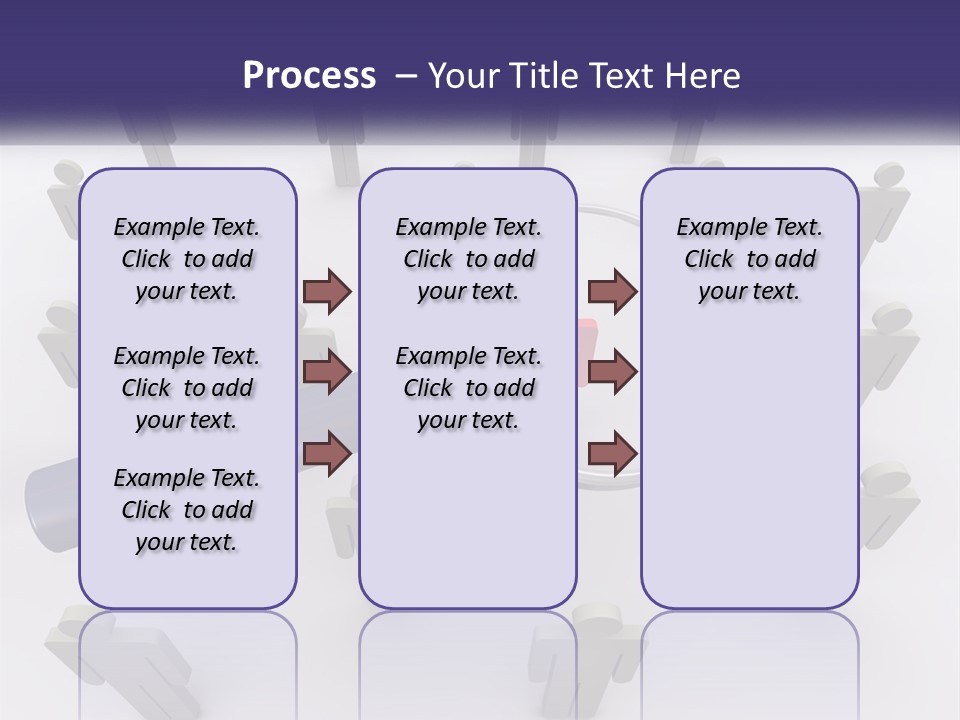 A Magnifying Glass Over A Group Of People PowerPoint Template