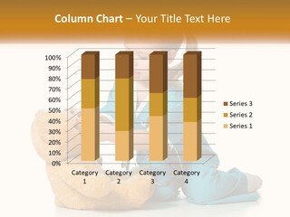 A Little Girl Is Playing With A Teddy Bear PowerPoint Template