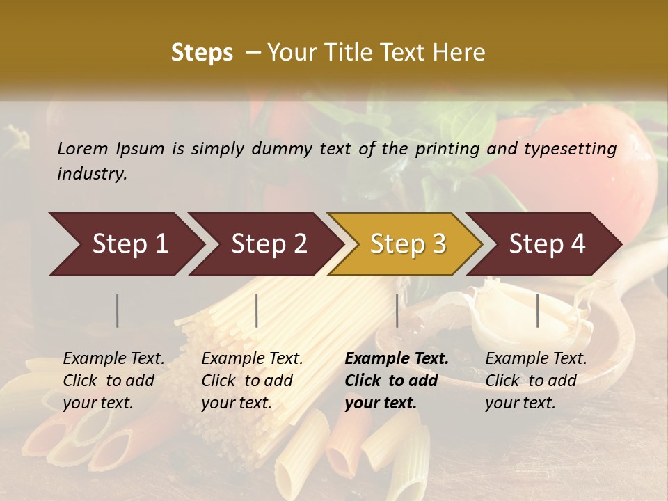 A Wooden Table Topped With Lots Of Different Types Of Food PowerPoint Template